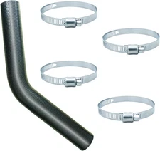 Gasoline Fuel Filler Neck Hose-1.5 inches Inside 45-degree Reinforced Gas tank 