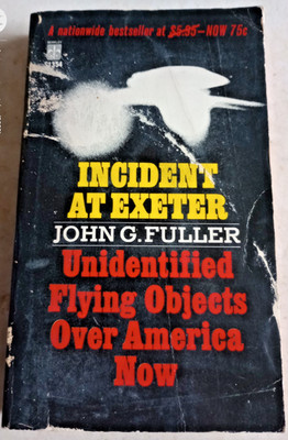 1967 INCIDENT AT EXETER UNIDENTIFIED FLYING OBJECTS UFOs JOHN FULLER PB BOOK