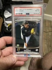 ROKI SASAKI 2020 BBM CHIBA LOTTE MARINES M07 PSA 8