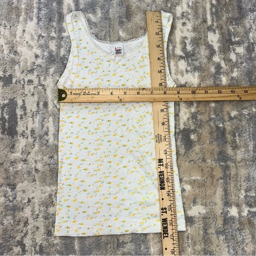 Vintage 1970s Sears Girls Floral Undershirt Size 6 - Picture 2 of 4