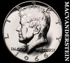 1966 Kennedy Half Dollar- SMS Silver- Choice Gem Brilliant Uncirculated #J5819