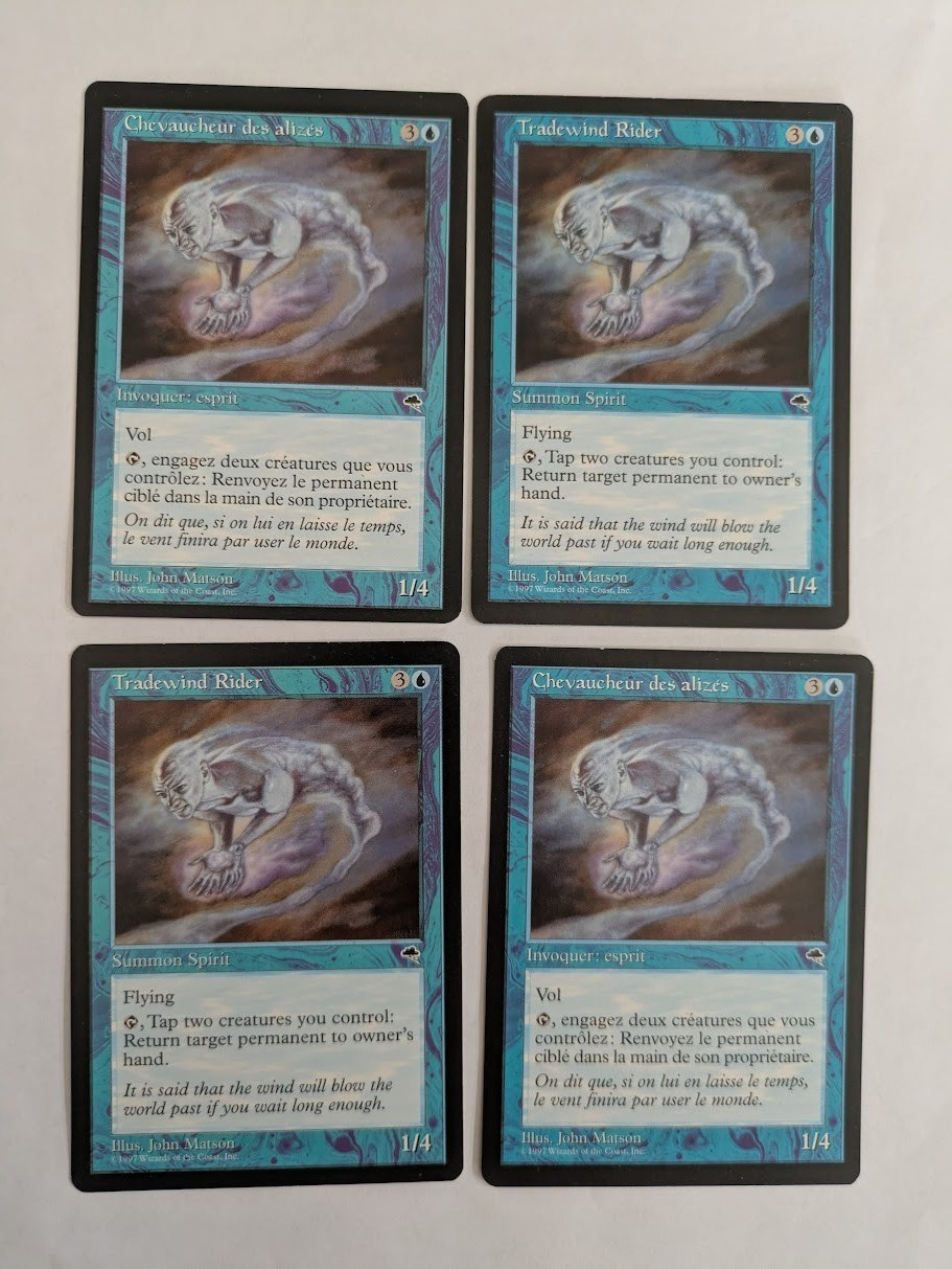4 Tradewind Rider Tempest MTG NM Free shipping with tracking