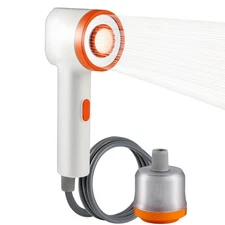 Portable Camping Shower, 2500mAh Rechargeable Camping Shower Built-in Light,2...