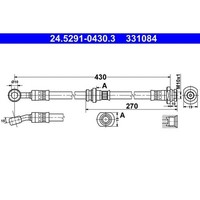 ATE 24.5291-0430.3 Bremsschlauch
