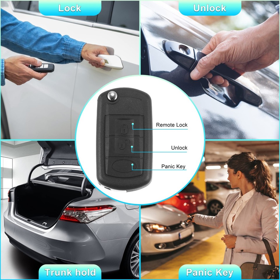 2 PCS 315MHz Keyless Entry Remote Key Fob for Land Rover Range Rover 06 ...