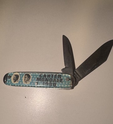 Carter Mondale 1980 Presidential Campaign Collectible Pocket Folding Knife