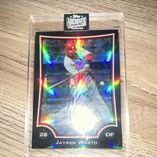 Marketplace image: SUPERFRACTOR 1/1 Topps 2009 Bowman Chrome Jayson Werth Auto Phillies #75