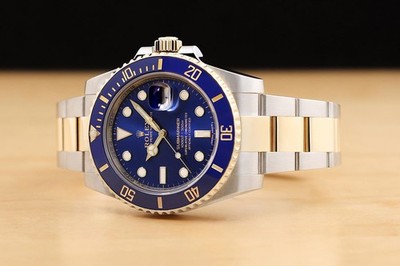 2019 CARD ROLEX SUBMARINER BLUESY 116613LB 18K GOLD STEEL CERAMIC