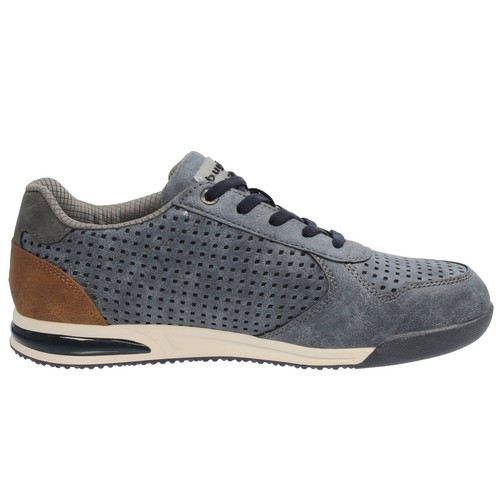 Bugatti Trevor - Sneakers Basse In Sintetico Blu - Uomo Scarpe Sneakers Eleganti - Zdjęcie 2 z 4