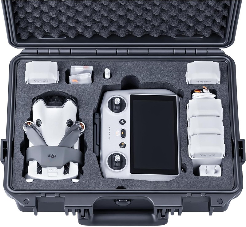 Lykus Titan MM410 Waterproof Hard Case for DJI Mini 4 Pro/Mini 3/ Pro and DJI R