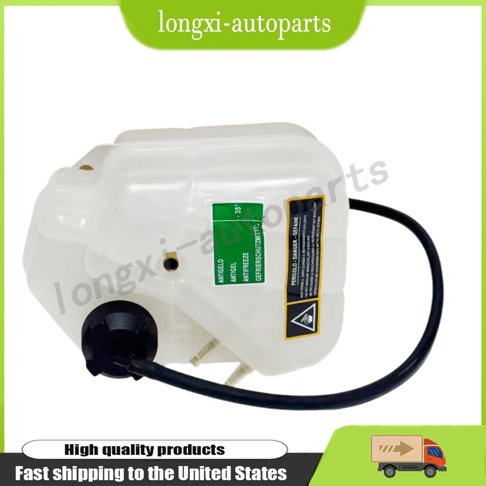 NEW For Maserati Quattroporte 2003-2012 4.2L 4.7L 296547 Coolant Expansion Tank