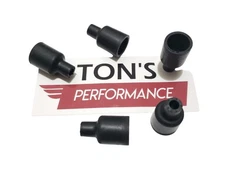 5 pack straight 7-8mm spark plug wire rubber boots socket distributor caps black
