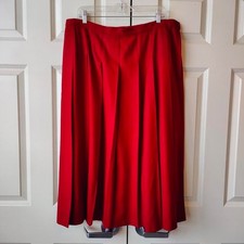 Vintage Pendelton Plus Size Red Virgin Wool USA Made Preppy Academia Womens 20W