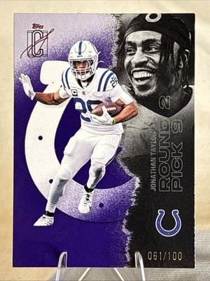 2025 Topps Signature Jonathan Taylor #25 Purple /100 Colts