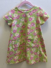 Girls Size 5 Lilly Pulitzer Cody Dress White Label “Rhino Garden”