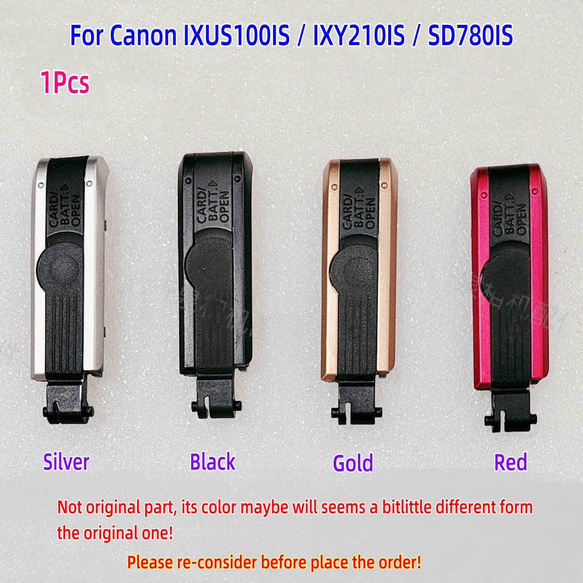 ＜並品＞Canon IXY DIGITAL 900 IS｜バッテリーカバー破損有 Camera Battery Cover Door Cap Lid for Canon IXUS100IS IXY210IS