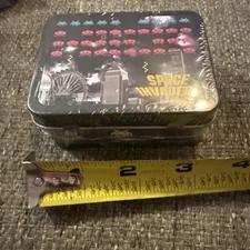 Vintage 2016 Taito Space Invaders Teeny Tins Mini 3” Tin Lunch Box New Sealed