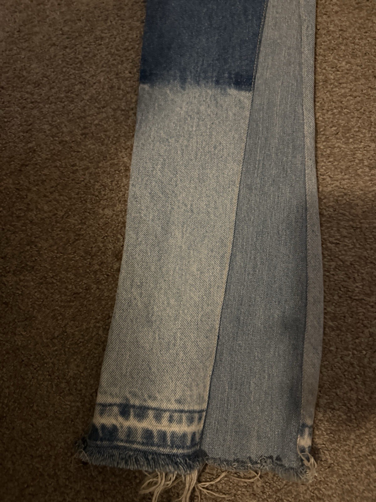 Gallery Dept. Patchwork Flared Denim Jeans Blue Z… - image 5