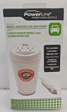 PowerLine, 200 watt, Mobile Power Inverter, Coffee Cup Style. NIB 6E 