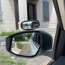 Blind Spot Mirror for Car, HD Glass Convex Side Mirror Wide Angle Rear Black