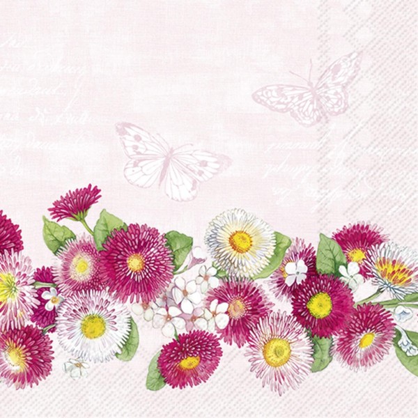 Ihr Bellies Wreath Cocktail-Servietten Papier-Servietten Servietten 25X25Cm Rosa-image