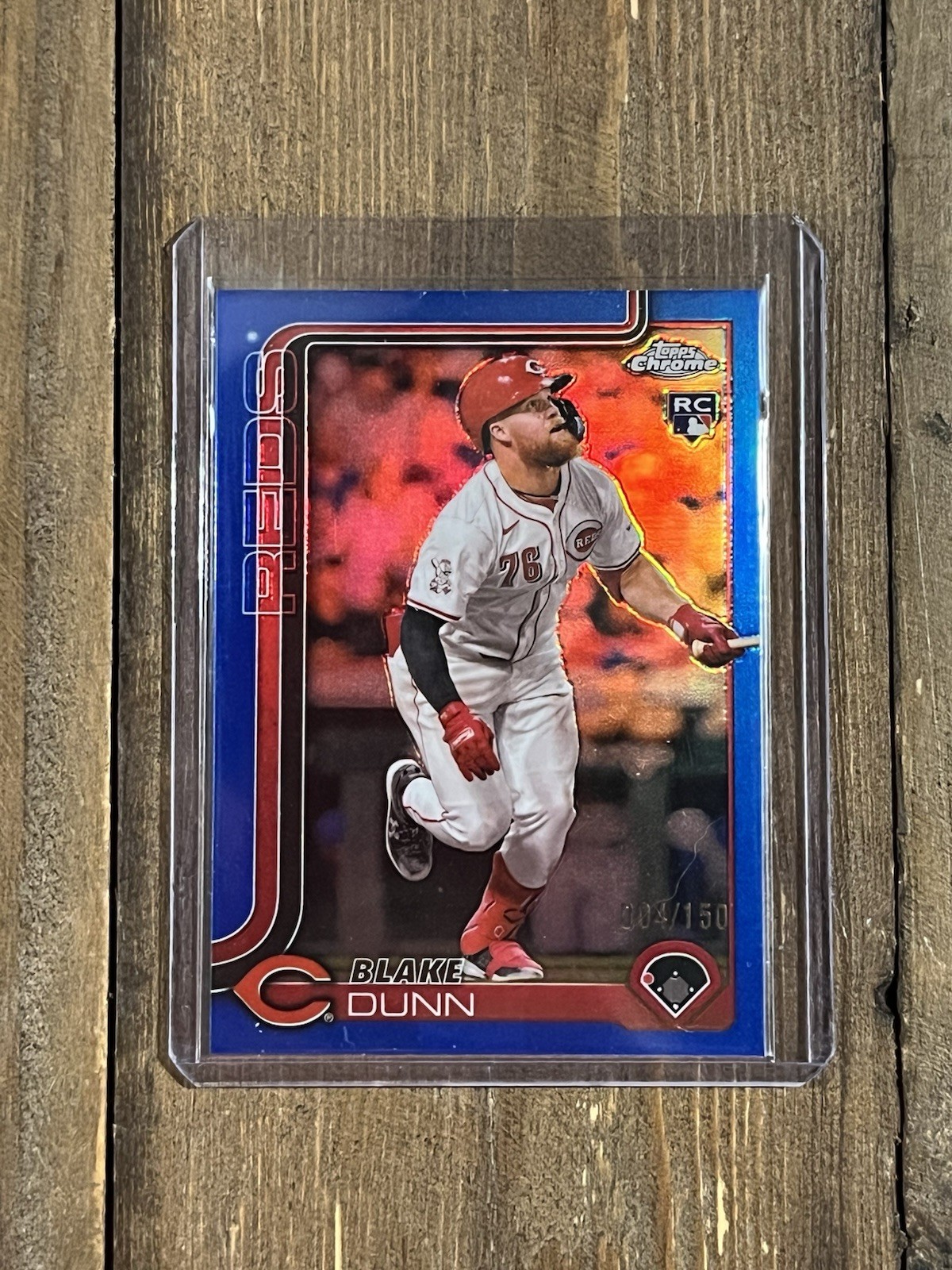 2025 Topps Chrome Blake Dunn Blue /150 Cincinnati Reds #161