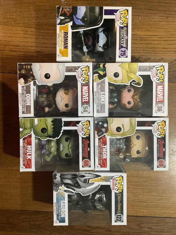 Funko Pop Collection-Marvel Avengers #36,54,68,69,75,122