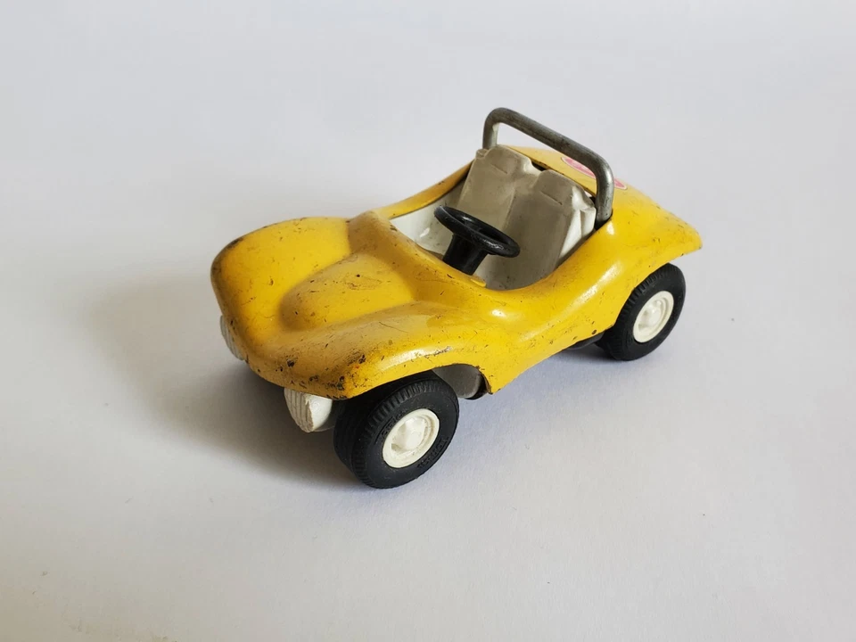 Lotto 3 Veicoli Miniatura Tonka Metallo Vintage 9 CM Dont Buggy Gialla & 2 - Immagine 2 di 4