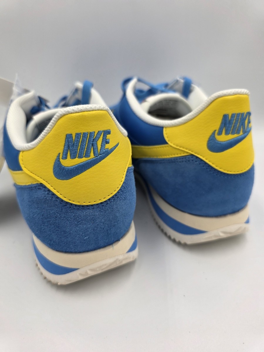 Nike Cortez TXT Blue Yellow White HF0263-402 Men's Size 12 New In