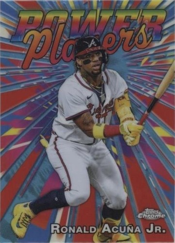 2025 Topps Chrome Ronald Acuna Jr Shadow Etch SP Atlanta Braves 