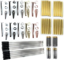 Slimline Pen Kit for Wood Turning  10 Pack with Multiple Finishes  7mm Tw...
