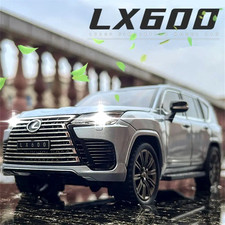 1:24 LEXUS LX600 SUV Alloy Diecast Car Model Sound Light Gift Toy Vehicle NEW