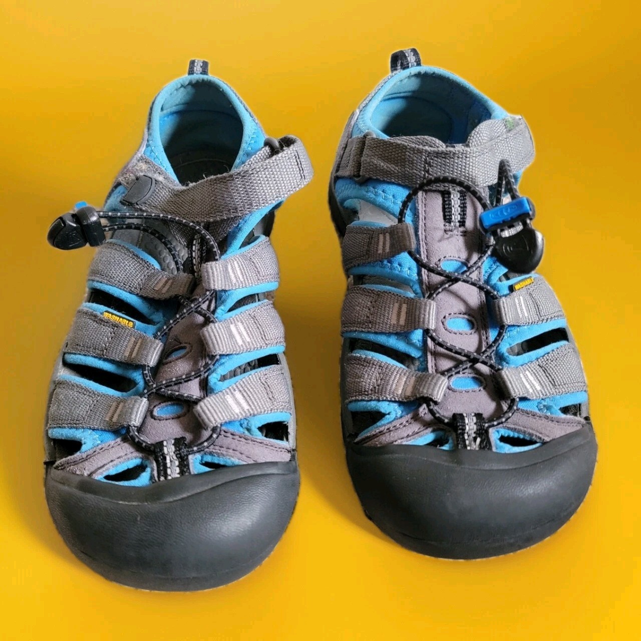 Scarpe sandalo Keen donna tg.6 blu e grigio impermeabili escursionismo con coulisse