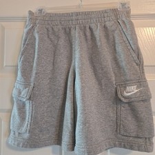 Nike Club Fleece Cargo Shorts w Large Cargo Side Pockets, Youth M