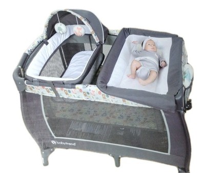 Baby Trend Lil Snooze Deluxe 2 Nursery Center Playard   Unisex   Grey   Animals