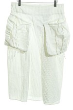 ABSOLUT BY ZEBRA Faltenrock Damen Rock Gr. DE 40 wollweiß extravaganter Stil
