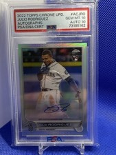 Chrome Update Julio Rodriguez Auto Rookie #ACJRO Seattle Mariners 10/10 💎