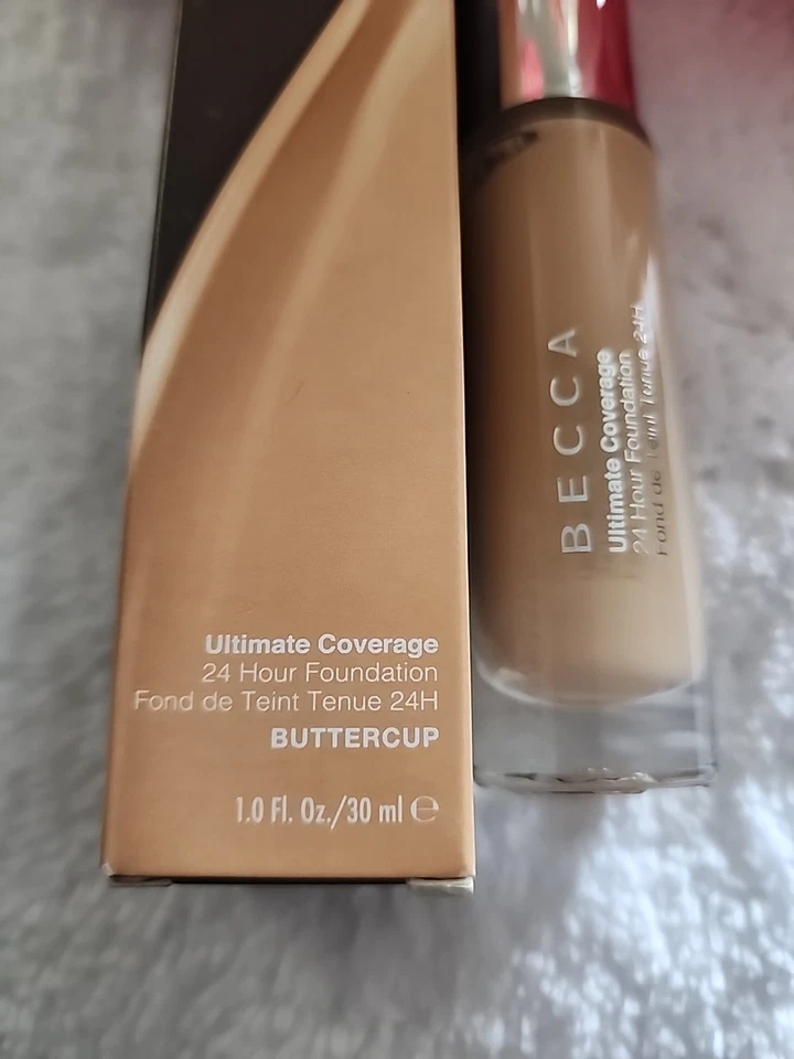 NIB BECCA Ultimate Coverage 24 hour Foundation, Full Coverage,1 oz, Buttercup - Image 3 of 4