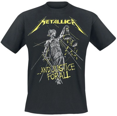 Metallica T-Shirt Herren ...And Justice For All - Tracklist schwarz