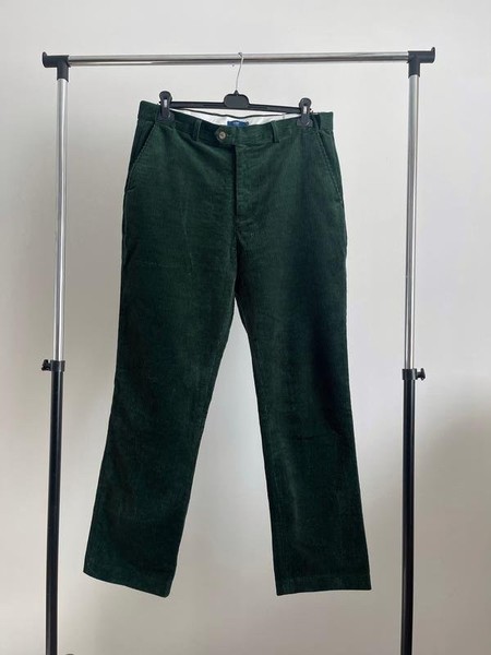 Men Cotton Traders Trousers Green 34 / L / 50