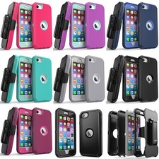 For Apple iPhone SE 2 3 2020 2022 Case Cover Rugged Hybrid / Kickstand Belt Clip