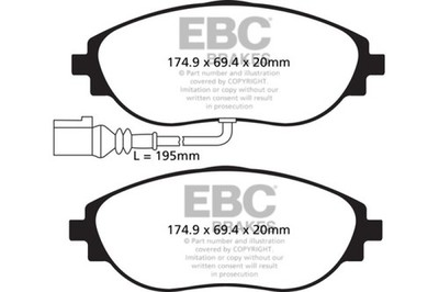 EBC DP42127R fits Audi 14-20 S3 2.0 Turbo Yellowstuff Front Brake Pads