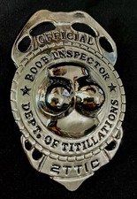 Boob Inspector Novelty Adult Badge