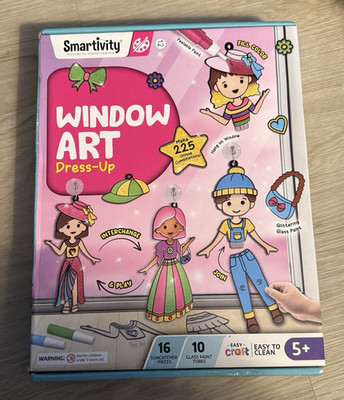 Smartivity WINDOW ART Dress-Up for Kids 5 to 10 years, Glass Painting
