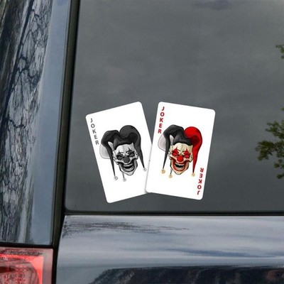 Joker Sticker Aufkleber Auto Logo Emblem Karten Card Kartenspiel Comics