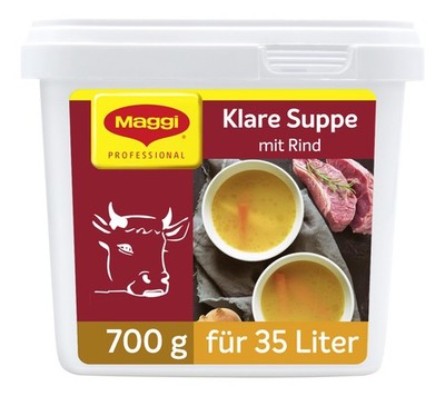 MAGGI Professional Klare Suppe mit Rind, sofort löslich, würziger Geschmack, ...