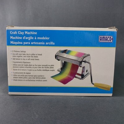 Amaco Pasta Machine for Polymer Clays and Soft Metal Sheets 12381S NEW
