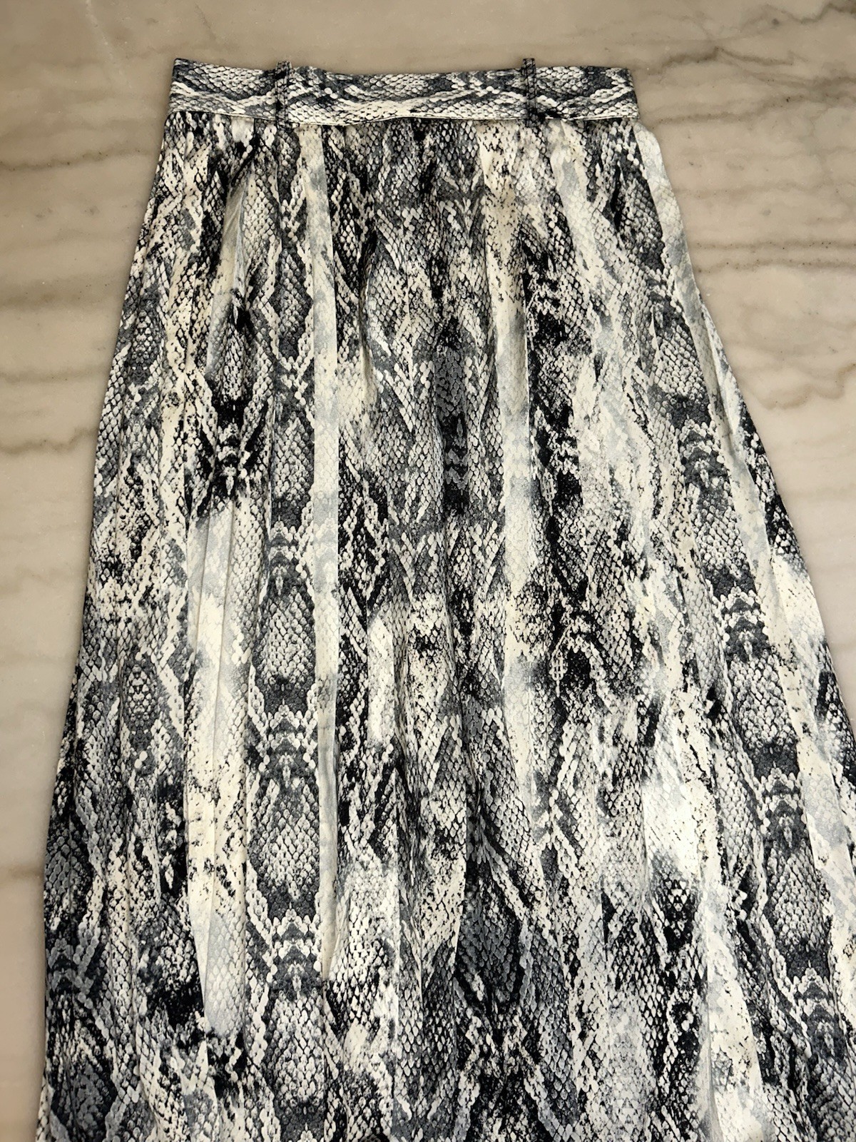 ZARA BASIC animal Print Button Front High Rise Lo… - image 7