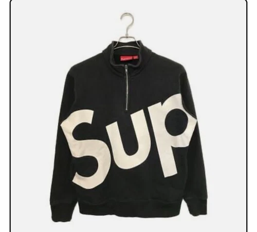 Pull noir demi zip Supreme taille L occasion