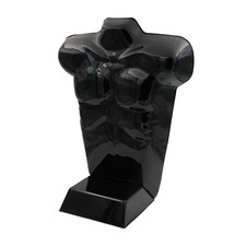 SSWBasics Economy Male Mannequin Torso - Black Plastic Countertop Shirt
